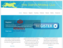 Tablet Screenshot of hillsathletics.com